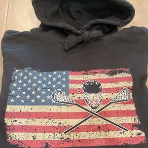 Unisex size M Lacrosse hooded sweatshirt